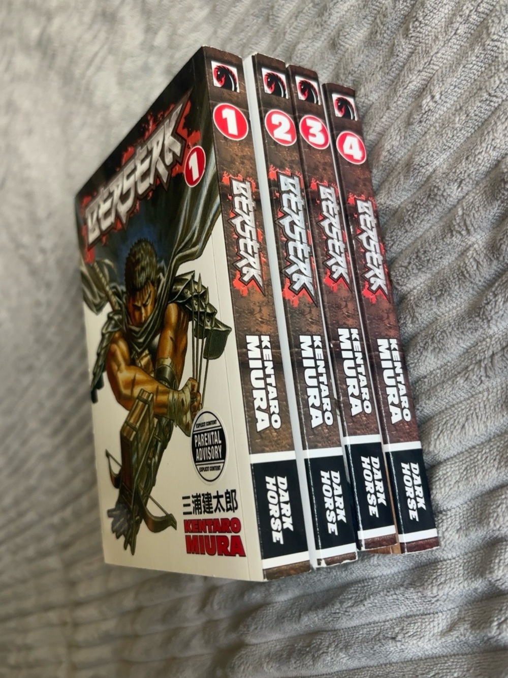 Berserk Manga Volumes 1-4 by Kentaro Miura - Dark Horse English